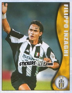 Sticker Filippo Inzaghi - Calcio 1997-1998 n. 165 - Merlin