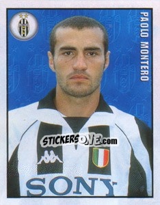 Figurina Paolo Montero - Calcio 1997-1998 - Merlin