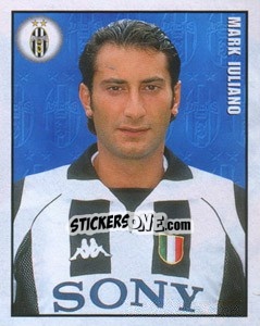 Sticker Mark Iuliano - Calcio 1997-1998 n. 174 - Merlin