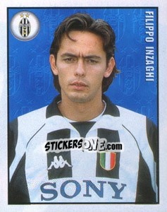 Sticker Filippo Inzaghi - Calcio 1997-1998 n. 183 - Merlin