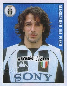 Sticker Alessandro Del Piero - Calcio 1997-1998 n. 184 - Merlin