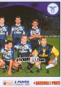 Cromo Lazio team (right) - Calcio 1997-1998 - Merlin