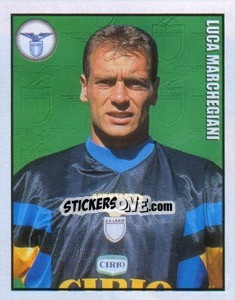 Figurina Luca Marchegiani - Calcio 1997-1998 - Merlin