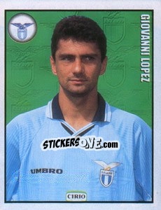 Figurina Giovanni Lopez - Calcio 1997-1998 - Merlin