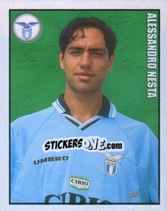 Sticker Alessandro Nesta - Calcio 1997-1998 n. 197 - Merlin