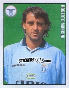Figurina Roberto Mancini - Calcio 1997-1998 - Merlin