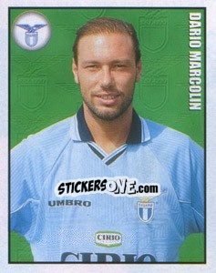 Sticker Dario Marcolin - Calcio 1997-1998 - Merlin