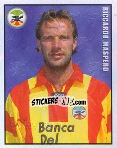 Figurina Riccardo Maspero - Calcio 1997-1998 - Merlin