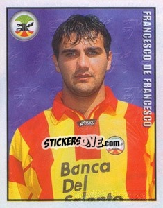 Sticker Francesco De Francesco - Calcio 1997-1998 n. 231 - Merlin