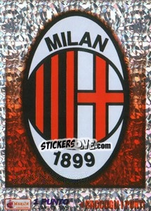 Figurina Milan emblem - Calcio 1997-1998 - Merlin