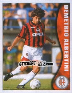 Figurina Demetrio Albertini - Calcio 1997-1998 - Merlin