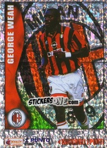 Sticker George Weah - Calcio 1997-1998 n. 235 - Merlin