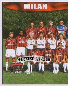 Sticker Milan team (left) - Calcio 1997-1998 n. 236 - Merlin