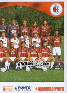 Figurina Milan team (right) - Calcio 1997-1998 - Merlin