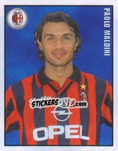 Sticker Paolo Maldini - Calcio 1997-1998 n. 239 - Merlin