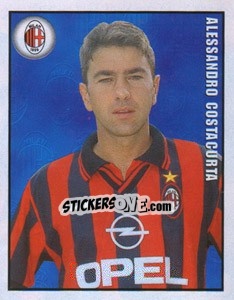 Figurina Alessandro Costacurta - Calcio 1997-1998 - Merlin
