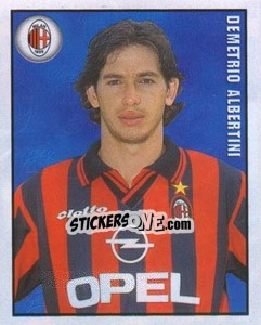 Figurina Demetrio Albertini - Calcio 1997-1998 - Merlin