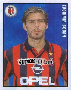 Figurina Zvonimir Boban - Calcio 1997-1998 - Merlin