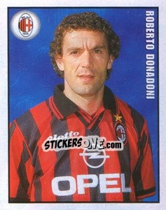 Figurina Roberto Donadoni - Calcio 1997-1998 - Merlin