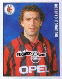Sticker Roberto Donadoni - Calcio 1997-1998 n. 252 - Merlin