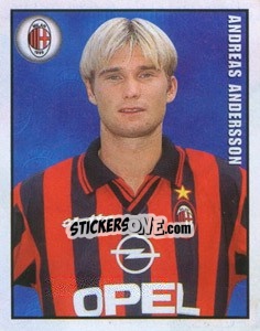 Figurina Andreas Andersson - Calcio 1997-1998 - Merlin