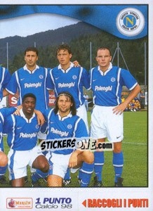 Figurina Napoli team (right) - Calcio 1997-1998 - Merlin