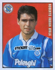 Sticker Roberto Ayala - Calcio 1997-1998 - Merlin