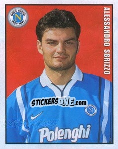 Figurina Alessandro Sbrizzo - Calcio 1997-1998 - Merlin