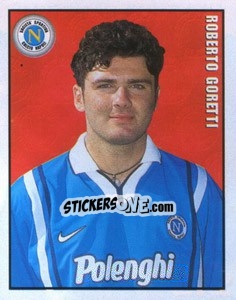 Sticker Roberto Goretti - Calcio 1997-1998 - Merlin
