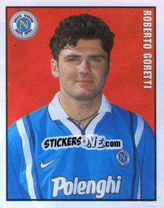 Sticker Roberto Goretti - Calcio 1997-1998 n. 272 - Merlin