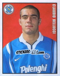 Figurina Claudio Bellucci - Calcio 1997-1998 - Merlin