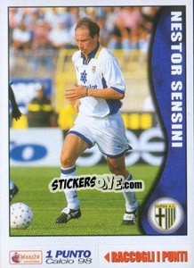 Figurina Nestor Sensini - Calcio 1997-1998 - Merlin