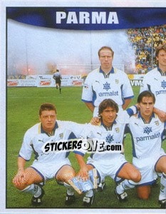 Cromo Parma team (left) - Calcio 1997-1998 - Merlin