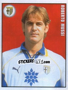 Sticker Roberto Mussi - Calcio 1997-1998 - Merlin