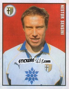 Figurina Nestor Sensini - Calcio 1997-1998 - Merlin