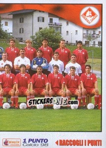 Figurina Piacenza team (right) - Calcio 1997-1998 - Merlin