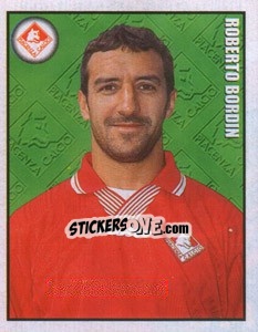 Sticker Roberto Bordin - Calcio 1997-1998 n. 314 - Merlin