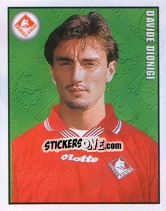 Sticker Davide Dionigi - Calcio 1997-1998 n. 324 - Merlin