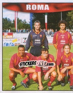 Sticker Roma team (left) - Calcio 1997-1998 n. 328 - Merlin