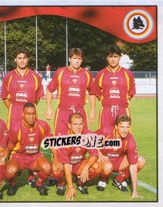 Figurina Roma team (right) - Calcio 1997-1998 - Merlin