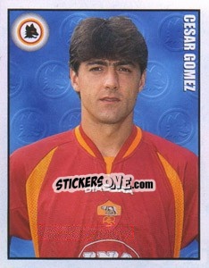 Figurina Cesar Gomez - Calcio 1997-1998 - Merlin