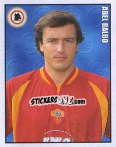 Figurina Abel Balbo - Calcio 1997-1998 - Merlin