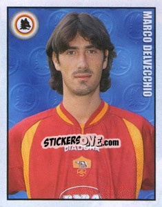 Figurina Marco Delvecchio - Calcio 1997-1998 - Merlin