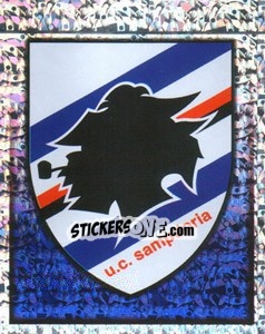 Sticker Sampdoria emblem - Calcio 1997-1998 n. 348 - Merlin