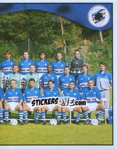 Cromo Sampdoria team (right) - Calcio 1997-1998 - Merlin