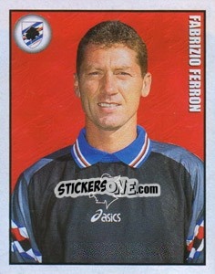 Sticker Fabrizio Ferron - Calcio 1997-1998 n. 353 - Merlin