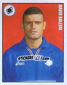 Sticker David Balleri - Calcio 1997-1998 - Merlin