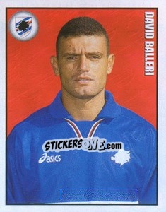 Figurina David Balleri - Calcio 1997-1998 - Merlin