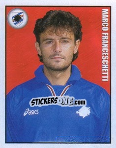 Sticker Marco Franceschetti - Calcio 1997-1998 n. 356 - Merlin