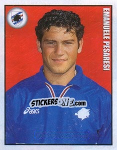 Figurina Emanuele Pesaresi - Calcio 1997-1998 - Merlin